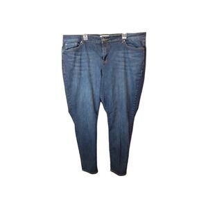 Torrid Denim Womens Plus Size 26T Jeans Medium Wash Stretch Distressed 5 Pocket